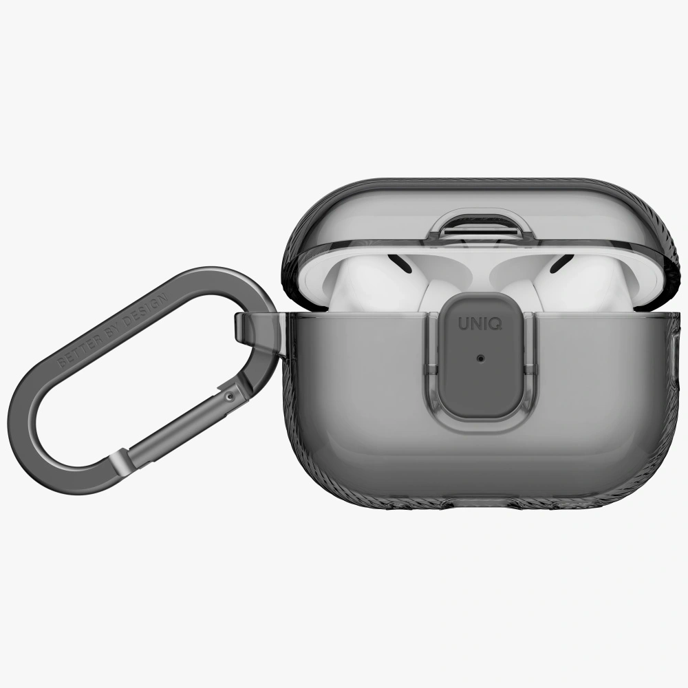 Etui UNIQ Glase Pro do Apple AirPods Pro 3 Lock Case smoke