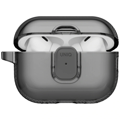 Etui UNIQ Glase Pro do Apple AirPods Pro 3 Lock Case smoke