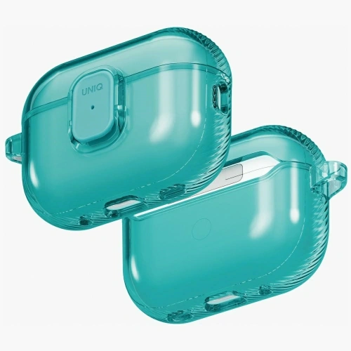 Etui UNIQ Glase Pro do Apple AirPods Pro 3 Lock Case turkusowy
