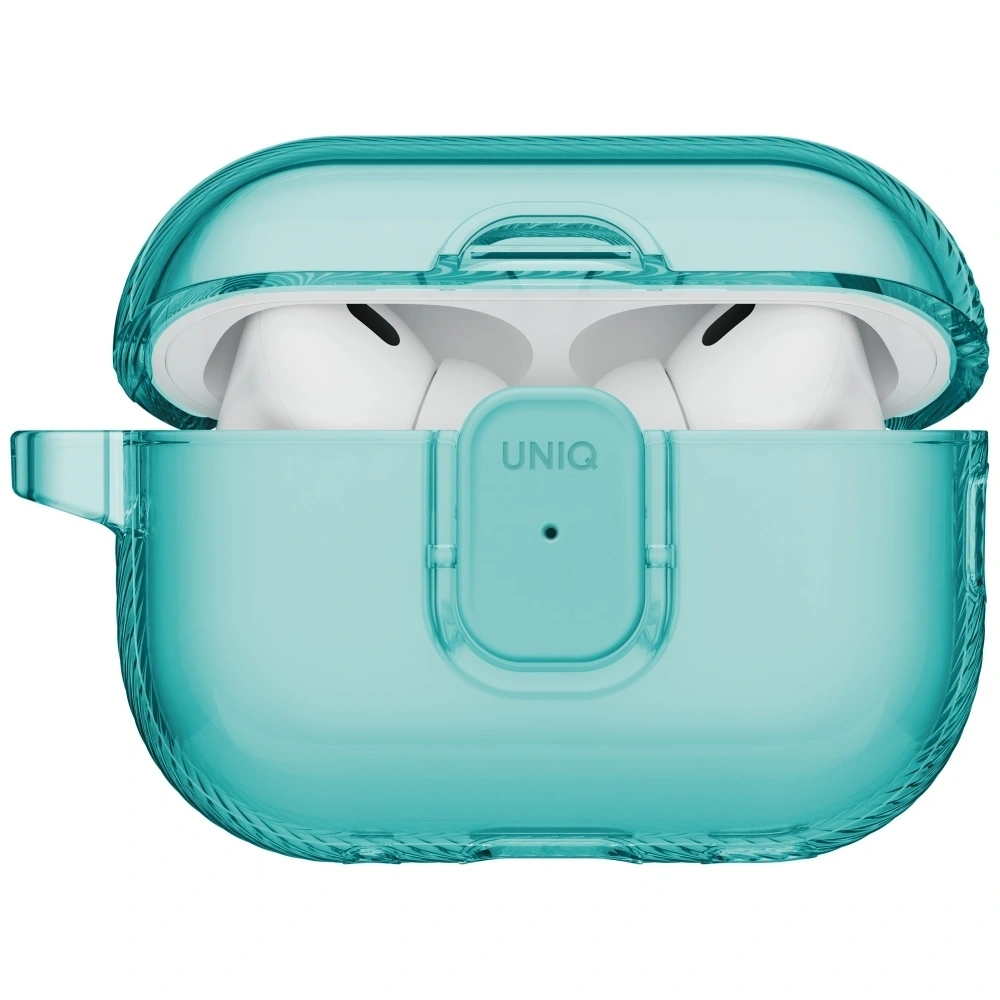 Etui UNIQ Glase Pro do Apple AirPods Pro 3 Lock Case turkusowy