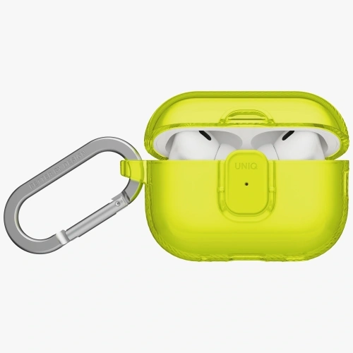 Etui UNIQ Glase Pro do Apple AirPods Pro 3 Lock Case żółty