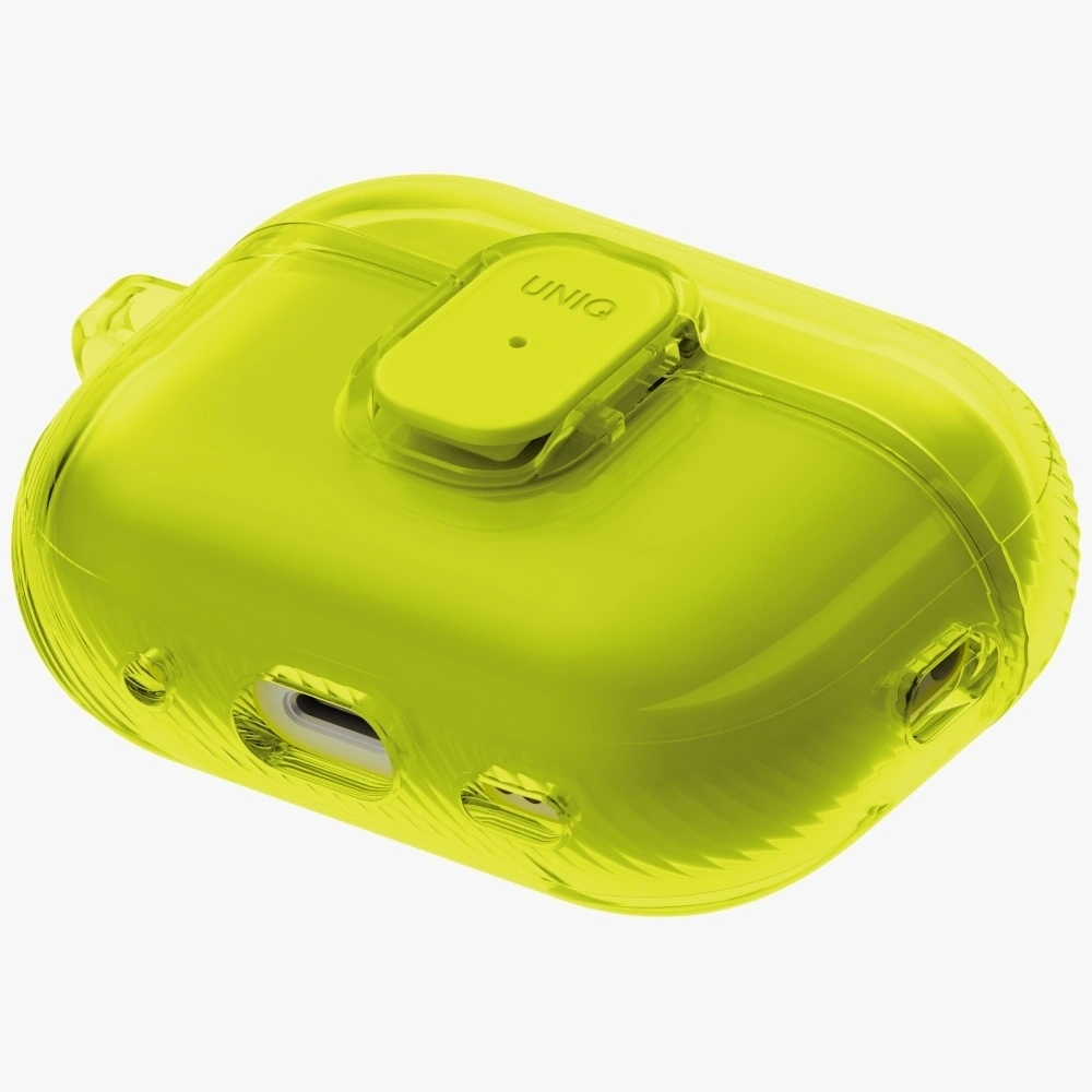 Etui UNIQ Glase Pro do Apple AirPods Pro 3 Lock Case żółty