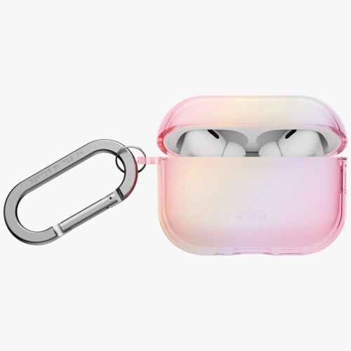 Etui UNIQ Iridescia do Apple AirPods Pro 3 Hang Case pink prism