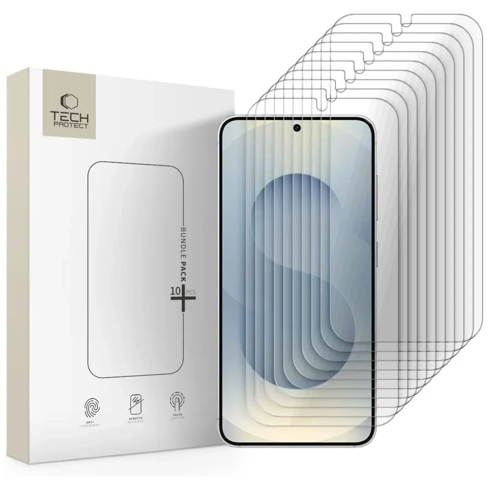 Szkło hartowane Tech-Protect Bundle do Samsung Galaxy S24 / S25 Clear [10 PACK]