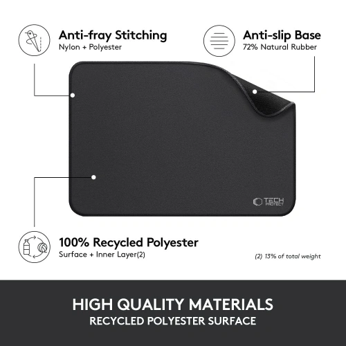 Podkładka Tech-Protect A100 Mouse Pad 35x25cm Black