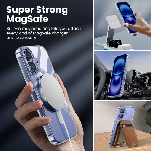 Etui TP Flex MagSafe do Apple iPhone 16 Clear