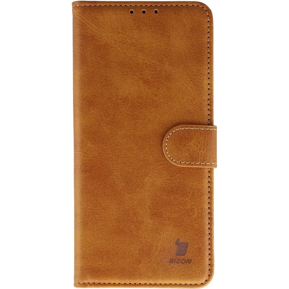 Etui z klapką Bizon Case Pocket do OnePlus 15 brązowe