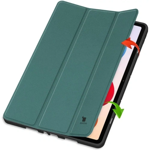 Etui z klapką Bizon Case Tab Lizard do Xiaomi Redmi Pad 2 Pro ciemnozielone