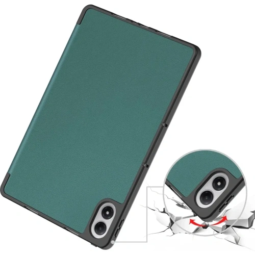 Etui z klapką Bizon Case Tab Lizard do Xiaomi Redmi Pad 2 Pro ciemnozielone