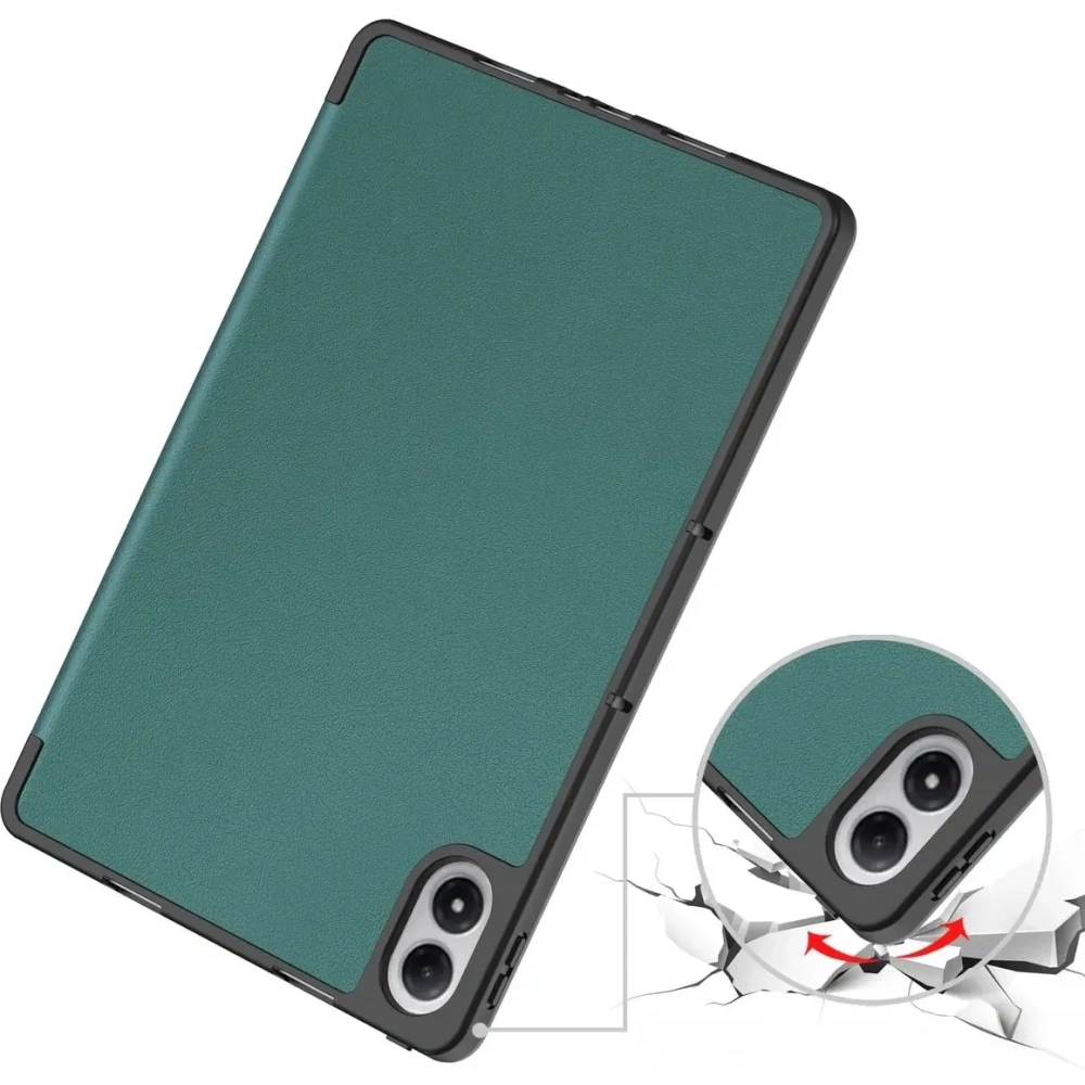 Etui z klapką Bizon Case Tab Lizard do Xiaomi Redmi Pad 2 Pro ciemnozielone
