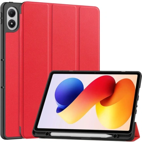 Etui z klapką Bizon Case Tab Lizard do Xiaomi Redmi Pad 2 Pro czerwone