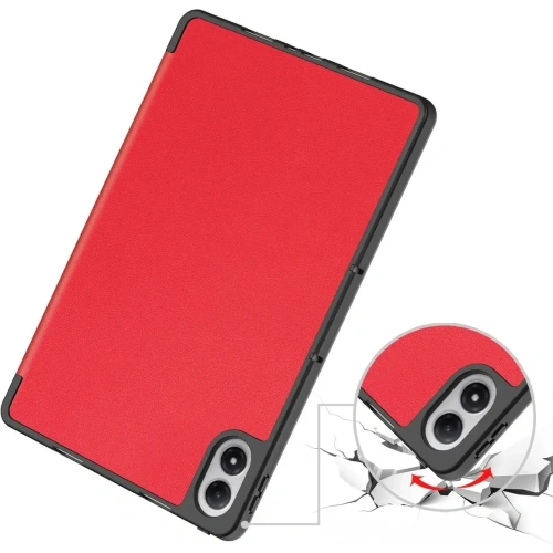 Etui z klapką Bizon Case Tab Lizard do Xiaomi Redmi Pad 2 Pro czerwone