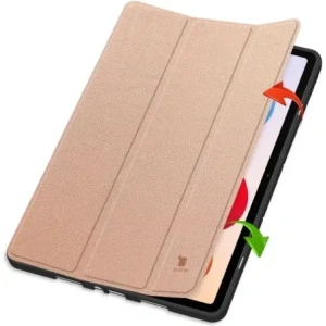 Etui z klapką Bizon Case Tab Lizard do Xiaomi Redmi Pad 2 Pro różowozłote