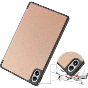 Etui z klapką Bizon Case Tab Lizard do Xiaomi Redmi Pad 2 Pro różowozłote