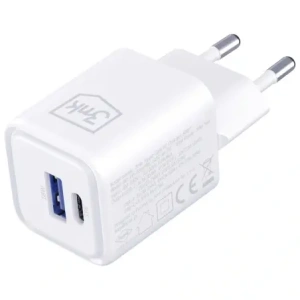 Ładowarka sieciowa 3MK Hyper Charger PD 33W GaN QC4+ PPS AFC FCP SCP USB-A + USB-C biały