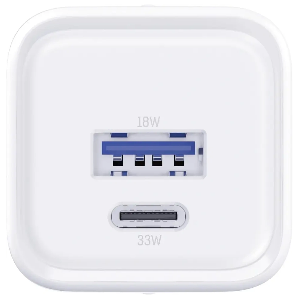 Ładowarka sieciowa 3MK Hyper Charger PD 33W GaN QC4+ PPS AFC FCP SCP USB-A + USB-C biały