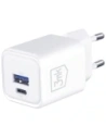 Ładowarka sieciowa 3MK Hyper Charger PD 33W GaN QC4+ PPS AFC FCP SCP USB-A + USB-C biały