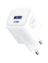 Ładowarka sieciowa 3MK Hyper Charger PD 33W GaN QC4+ PPS AFC FCP SCP USB-A + USB-C biały