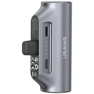 Powerbank USAMS PB79 Mini Tail Plug Portable 3000mAh USB-C szary