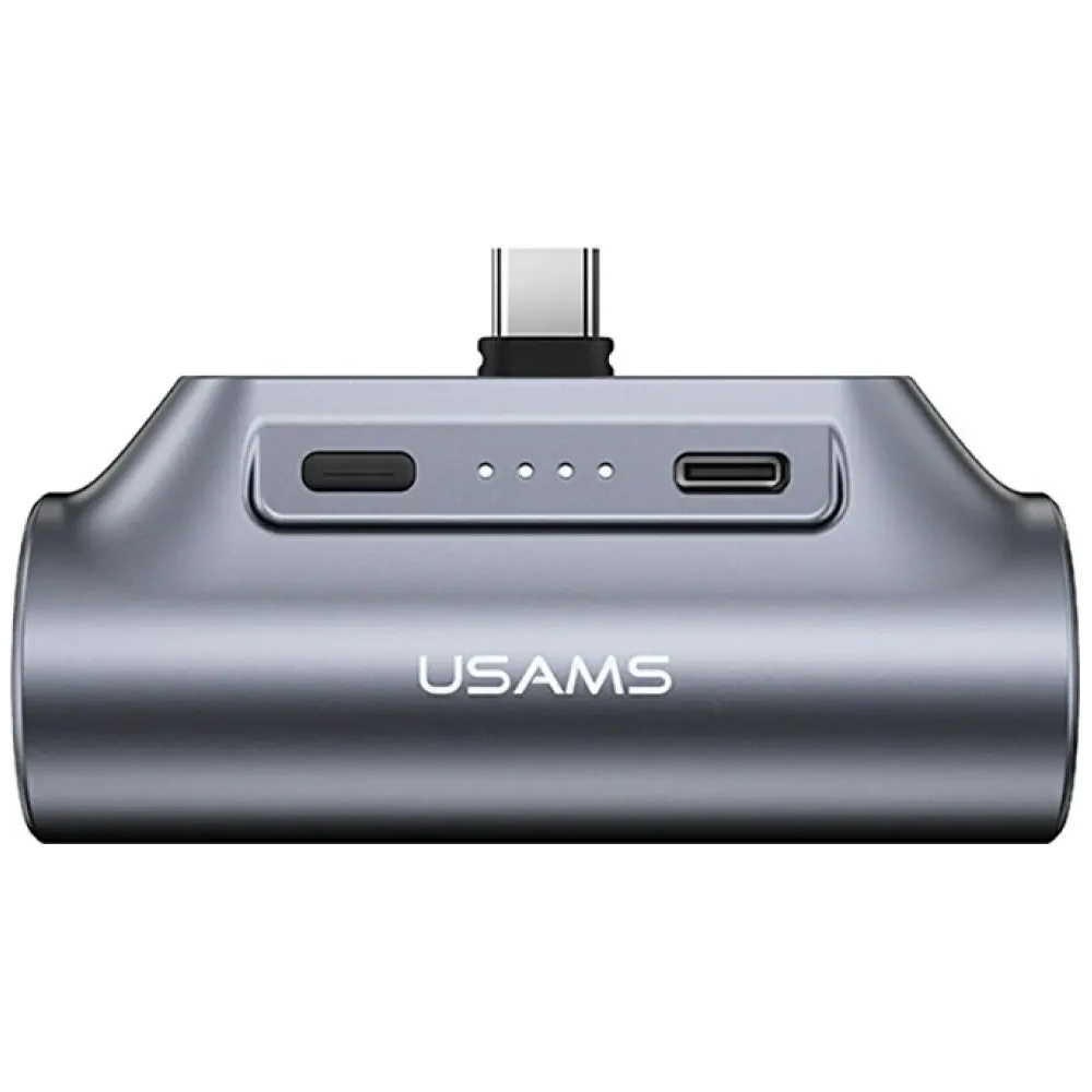 Powerbank USAMS PB79 Mini Tail Plug Portable 3000mAh USB-C szary