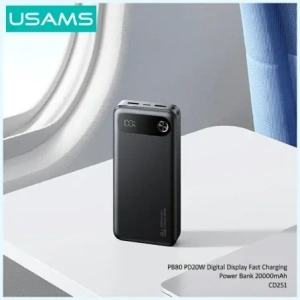 Powerbank USAMS PB80 PD20W 20000mAh czarny