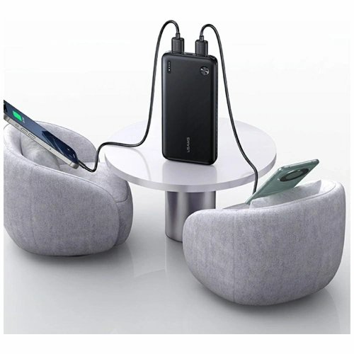 Powerbank USAMS PB83 2xUSB-A, USB-C 10000mAh biały