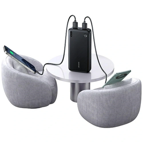 Powerbank USAMS PB83 2xUSB-A, USB-C 20000mAh biały