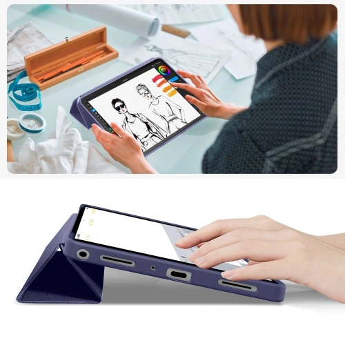 Etui Tech-Protect SmartCase do Samsung Galaxy Tab A9+ / A11+ Plus 11.0 X210 / X215 / X216 / X230 / X235 / X236 Navy
