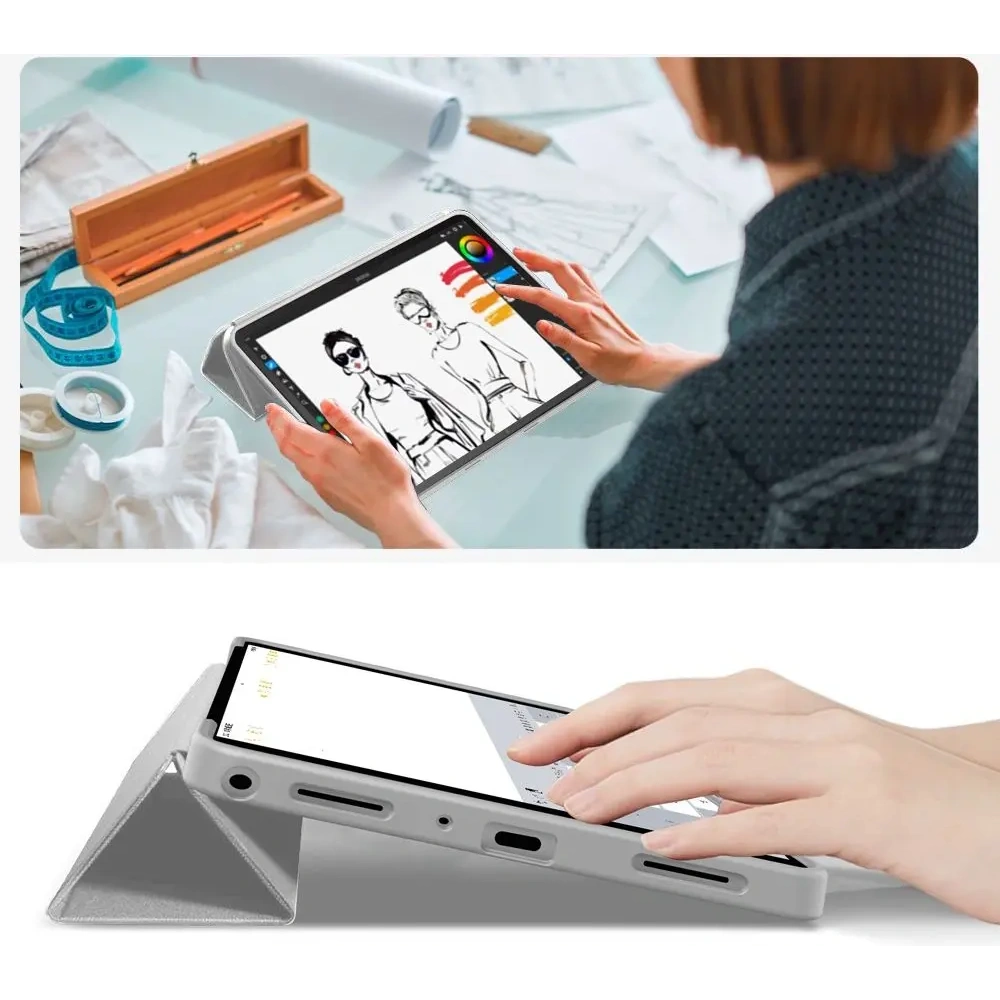 Etui Tech-Protect SmartCase do Samsung Galaxy Tab A9+ / A11+ Plus 11.0 X210 / X215 / X216 / X230 / X235 / X236 Grey