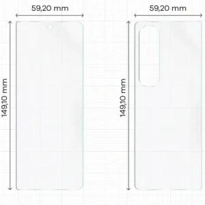 Folia hydrożelowa na tył i przód Bizon Glass Hydrogel Pack do Samsung Galaxy Z Fold4