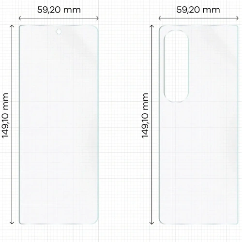 Folia hydrożelowa na tył i przód Bizon Glass Hydrogel Pack do Samsung Galaxy Z Fold4