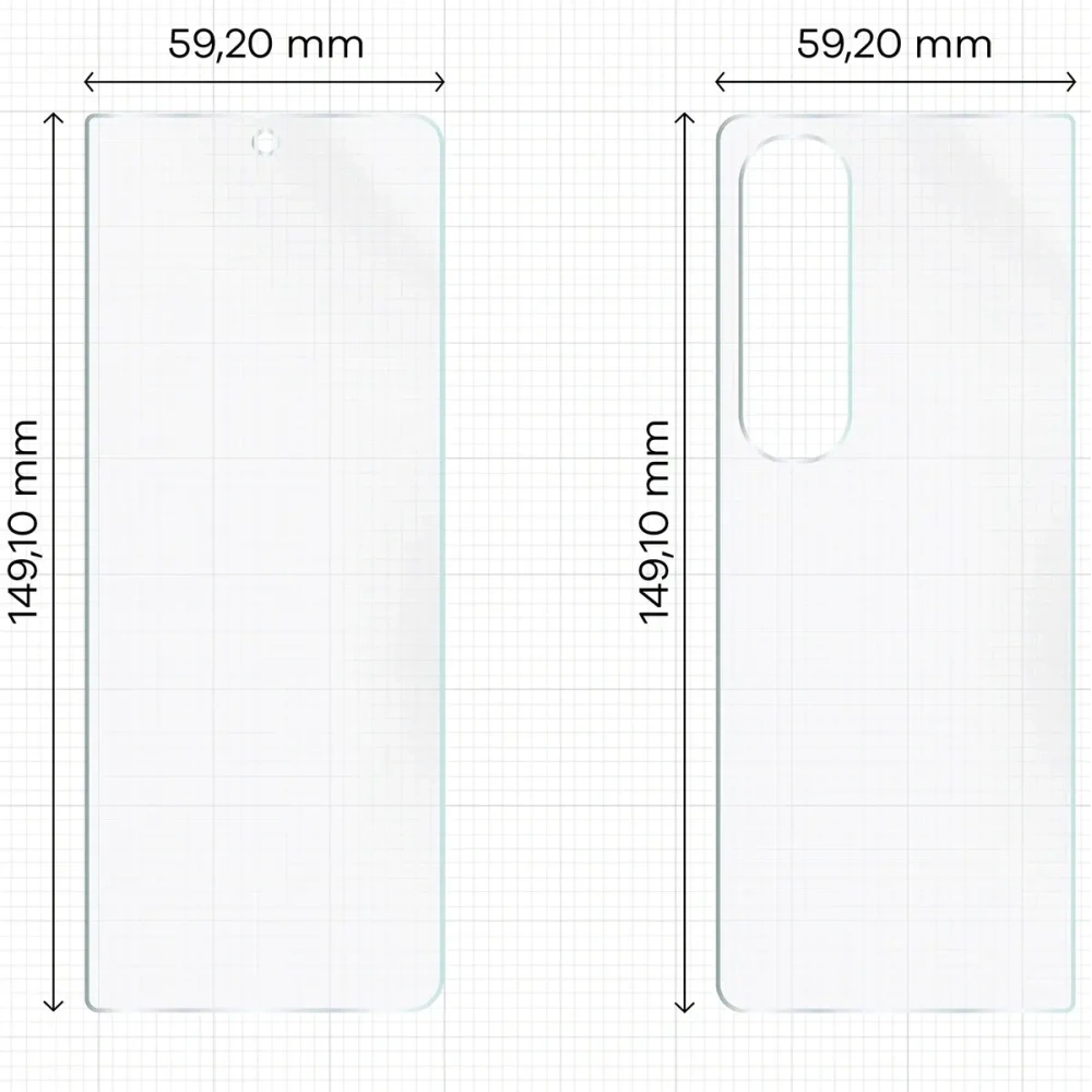 Folia hydrożelowa na tył i przód Bizon Glass Hydrogel Pack do Samsung Galaxy Z Fold4