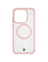 Etui z pierścieniem magnetycznym Bizon Case MatteO do OnePlus 15 przydymione-jasnoróżowe