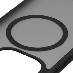 Etui z pierścieniem magnetycznym Bizon Case MatteO do Xiaomi 15T przydymione-czarne