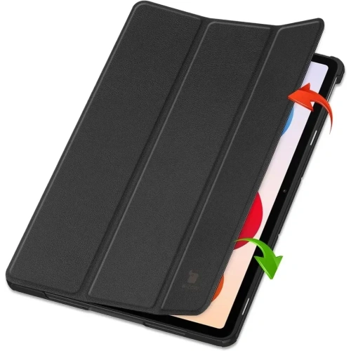 Etui z klapką Bizon Case Tab Croc do Xiaomi Redmi Pad 2 Pro czarne