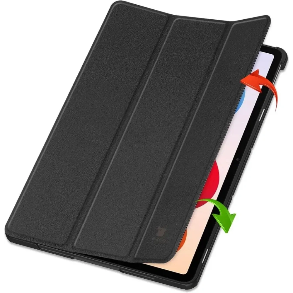 Etui z klapką Bizon Case Tab Croc do Xiaomi Redmi Pad 2 Pro czarne