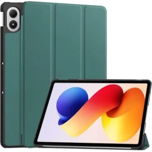 Etui z klapką Bizon Case Tab Croc do Xiaomi Redmi Pad 2 Pro ciemnozielone