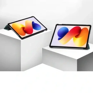 Etui z klapką Bizon Case Tab Croc do Xiaomi Redmi Pad 2 Pro ciemnozielone