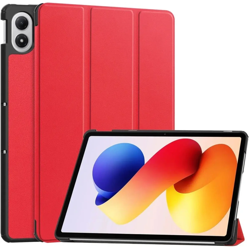 Etui z klapką Bizon Case Tab Croc do Xiaomi Redmi Pad 2 Pro czerwone
