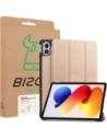 Etui z klapką Bizon Case Tab Croc do Xiaomi Redmi Pad 2 Pro różowozłote