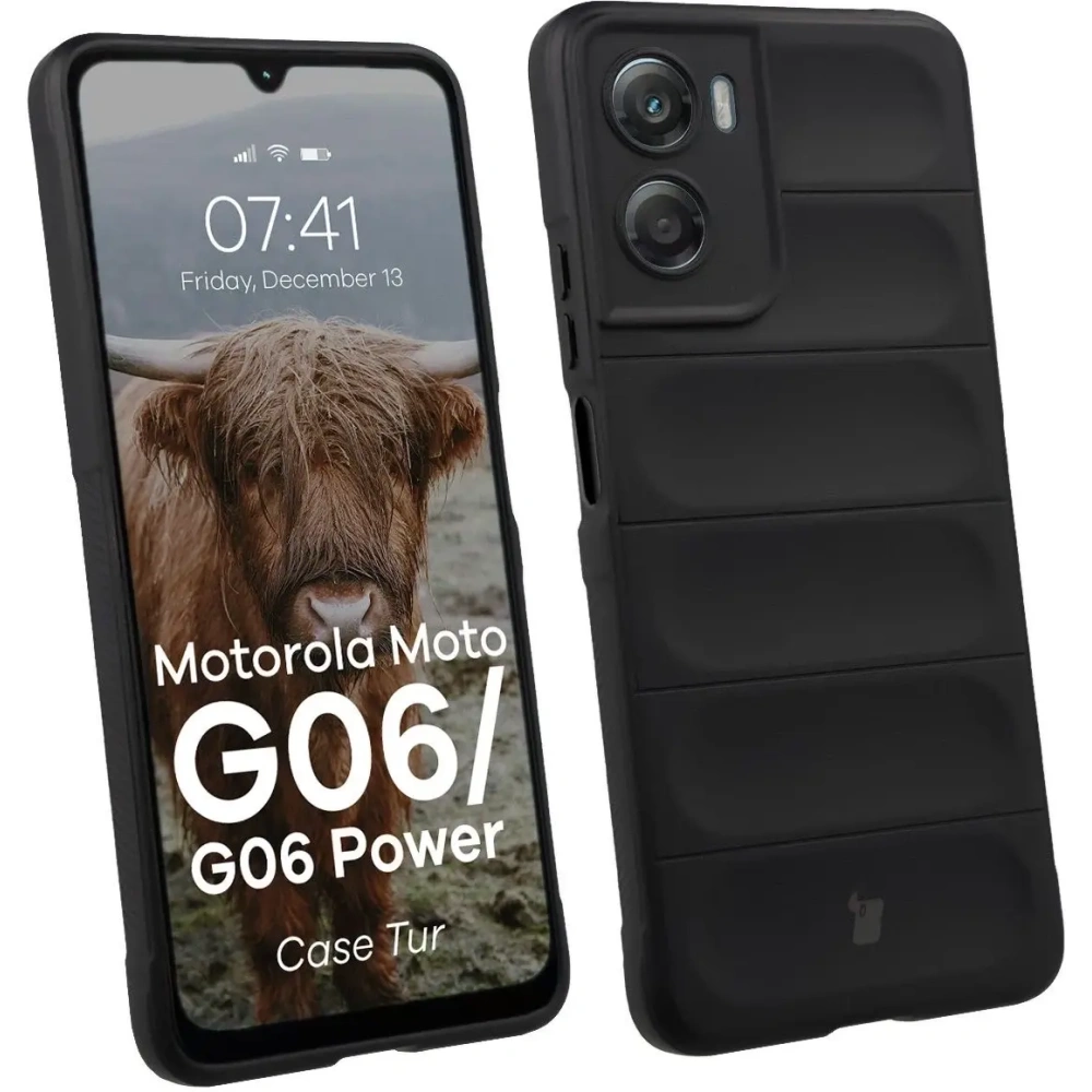 Pancerne etui Bizon Case Tur do Motorola Moto G06 4G / G06 Power 4G czarne