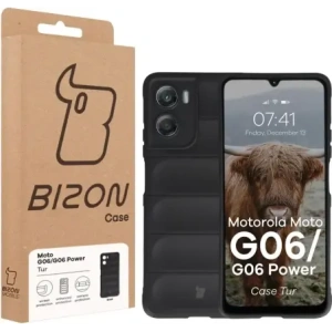 Pancerne etui Bizon Case Tur do Motorola Moto G06 4G / G06 Power 4G czarne