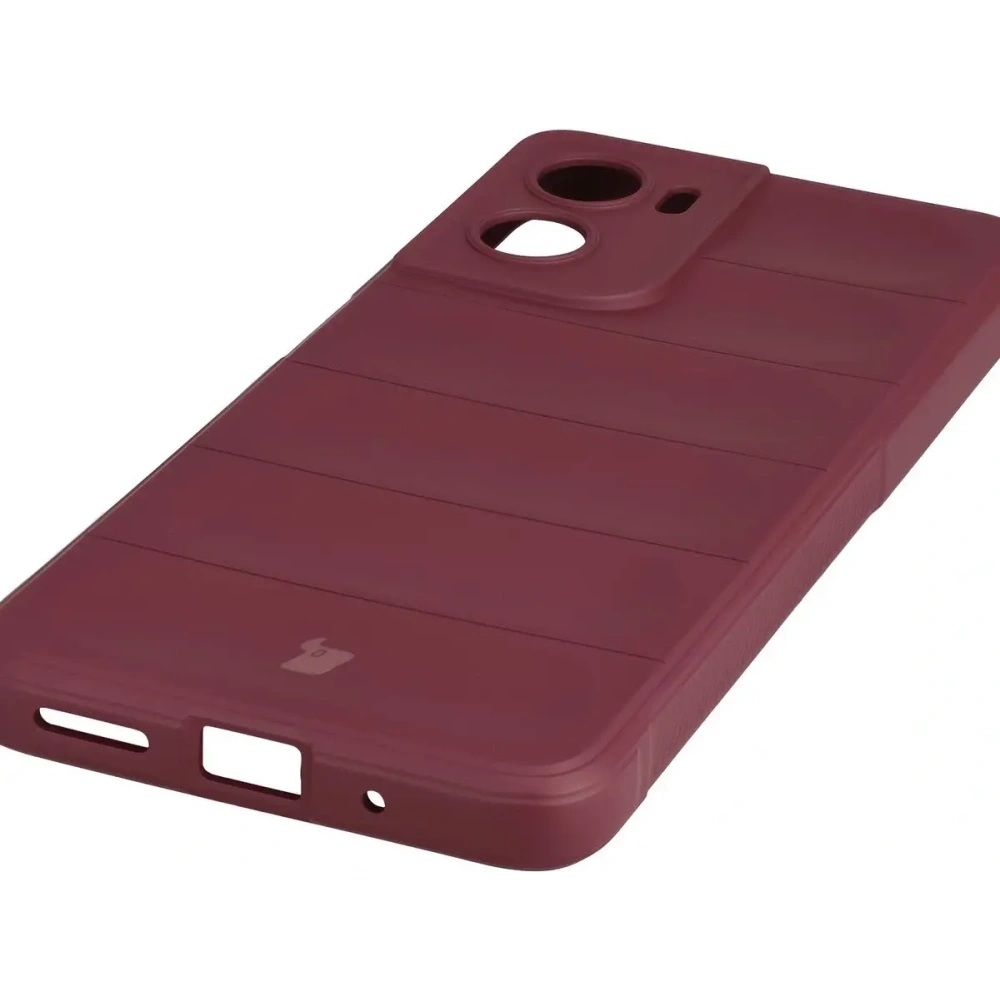 Pancerne etui Bizon Case Tur do Motorola Moto G06 4G / G06 Power 4 burgundowe