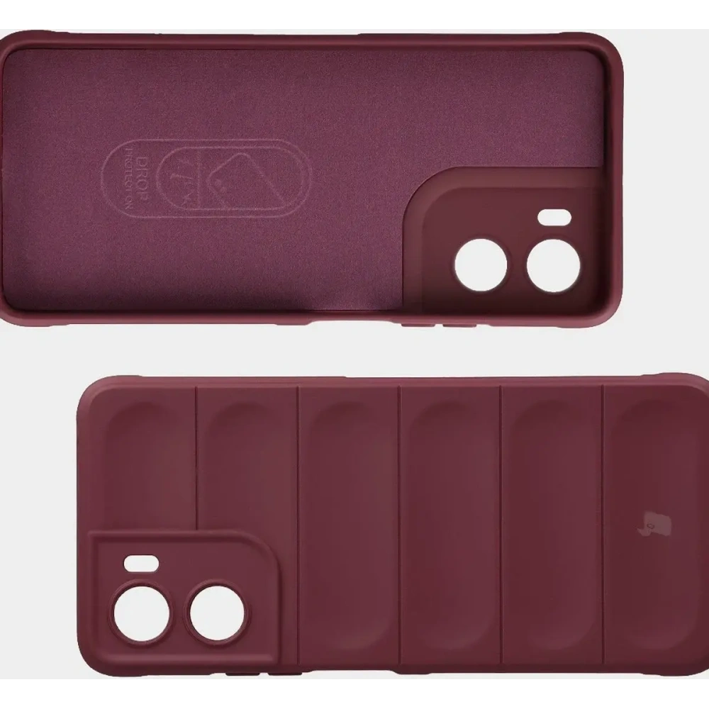 Pancerne etui Bizon Case Tur do Motorola Moto G06 4G / G06 Power 4 burgundowe