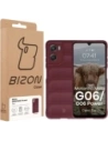 Pancerne etui Bizon Case Tur do Motorola Moto G06 4G / G06 Power 4 burgundowe