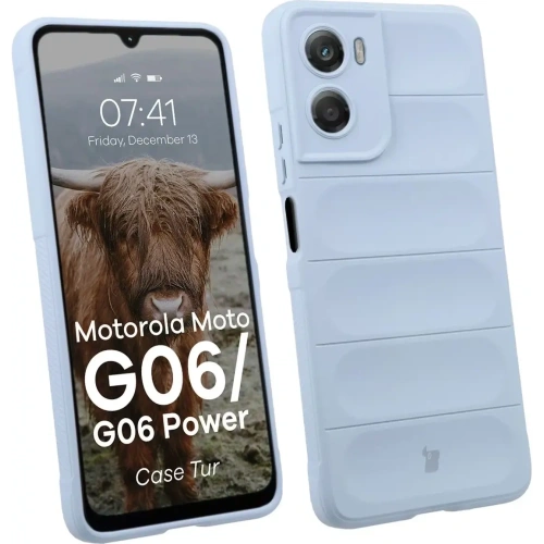 Pancerne etui Bizon Case Tur do Motorola Moto G06 4G / G06 Power 4 jasnoniebieskie