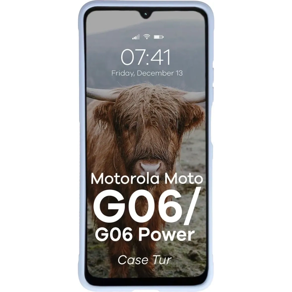 Pancerne etui Bizon Case Tur do Motorola Moto G06 4G / G06 Power 4 jasnoniebieskie