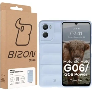 Pancerne etui Bizon Case Tur do Motorola Moto G06 4G / G06 Power 4 jasnoniebieskie