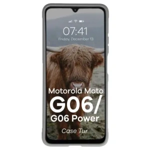 Pancerne etui Bizon Case Tur do Motorola Moto G06 4G / G06 Power 4 jasnoszare