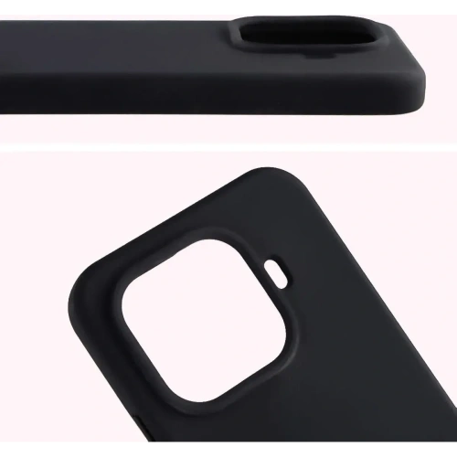 Silikonowe etui Bizon Soft Case do Xiaomi 15T Pro czarne